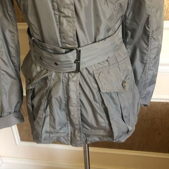 Zara gray lightweight belted utility jacket L - Picture 4 of 8